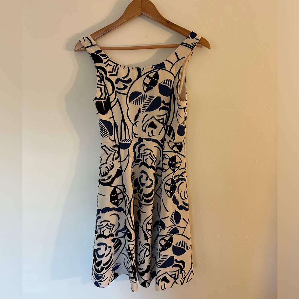 Anthropology - Vanessa Virginia white patterned dress